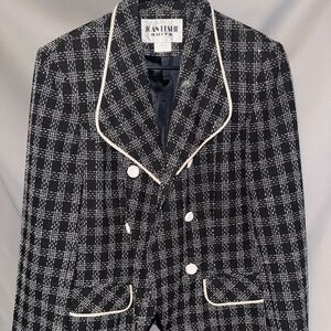 Joan Leslie Black and White Blazer